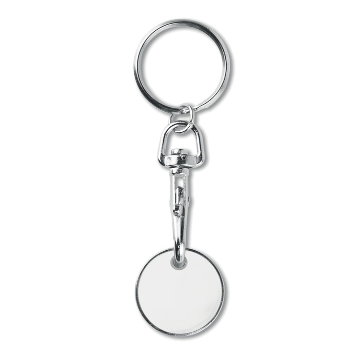 Portachiavi con gettone (EUR) — gadget promozionale personalizzabile con il tuo logo