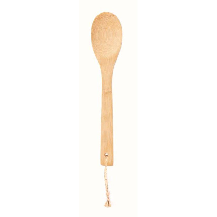 Spoon salad bamboo — gadget promozionale personalizzabile con il tuo logo