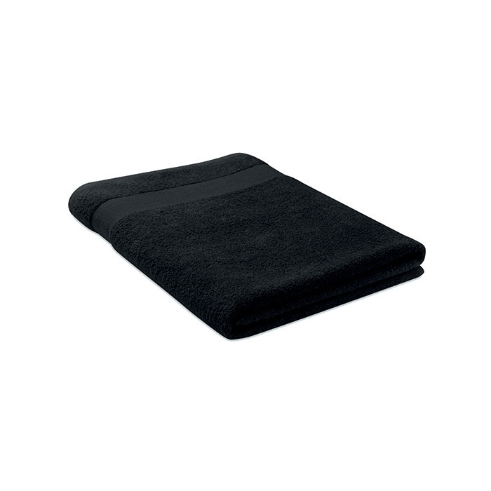 Telo in cotone org. 180x100 — gadget promozionale personalizzabile con il tuo logo