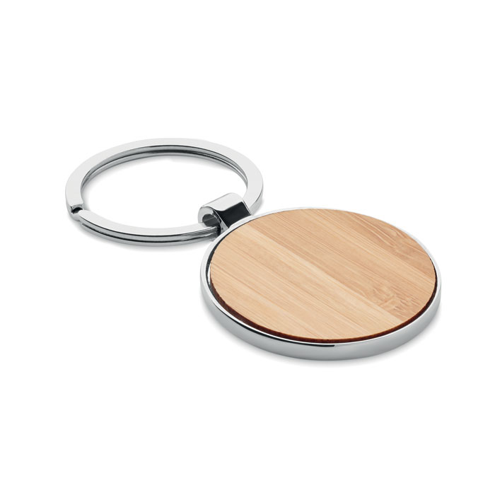 Portachiavi in bamboo — Auto, utensili e sicurezza personalizzabile con il tuo logo