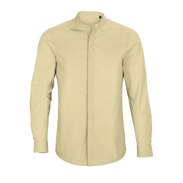 BART MEN MAO COLLAR SHIRT — Abbigliamento personalizzabile con il tuo logo