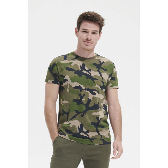 CAMO MEN T-SHIRT 150 — gadget promozionale personalizzabile con il tuo logo
