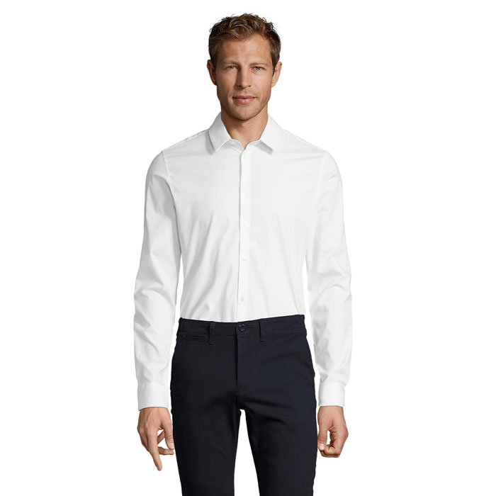 BLAKE MEN STRETCH SHIRT — gadget promozionale personalizzabile con il tuo logo