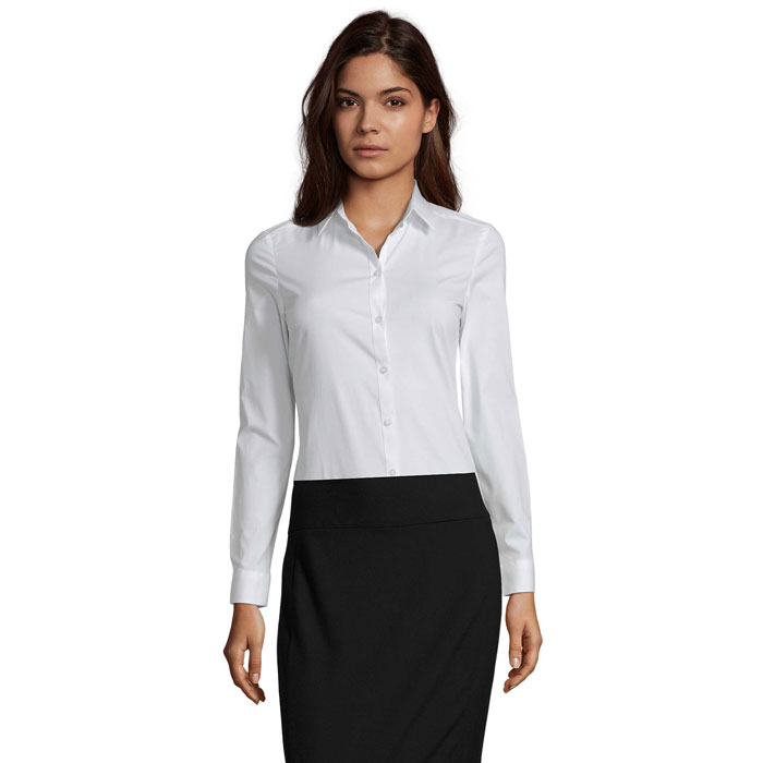 BLAKE WOMEN STRETCH SHIRT — gadget promozionale personalizzabile con il tuo logo