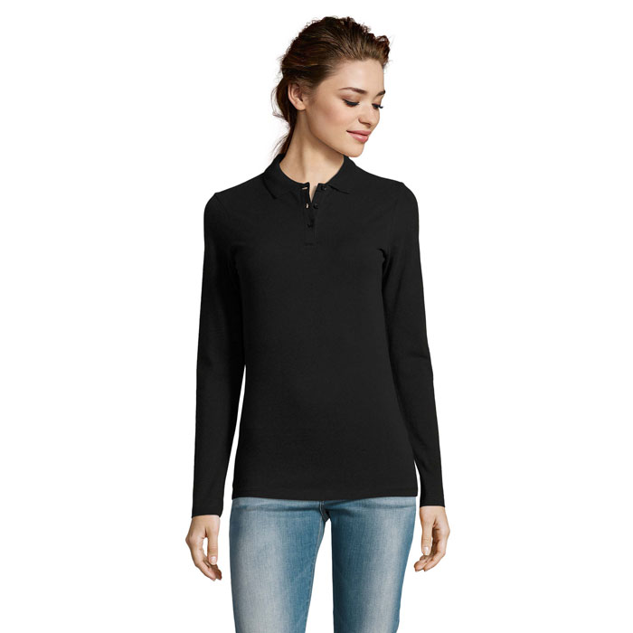 PERFECT DONNA LSL POLO 180 — gadget promozionale personalizzabile con il tuo logo