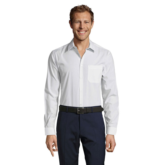 BALTIMORE FIT POPLIN SHIRT — Abbigliamento personalizzabile con il tuo logo