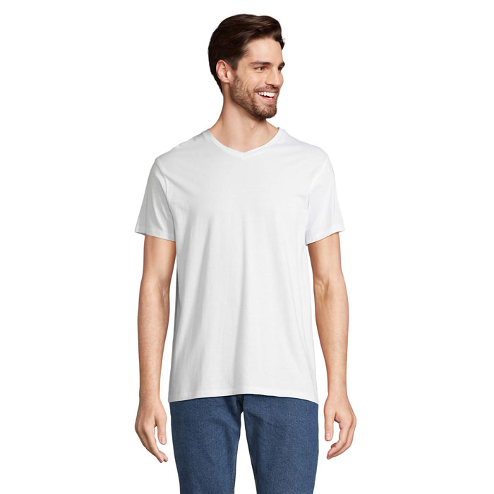 REGENT V V-NECK T-SHIRT — gadget promozionale personalizzabile con il tuo logo