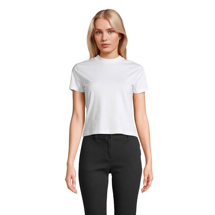 LILIA WOMEN CROPPED T-SHIRT — gadget promozionale personalizzabile con il tuo logo