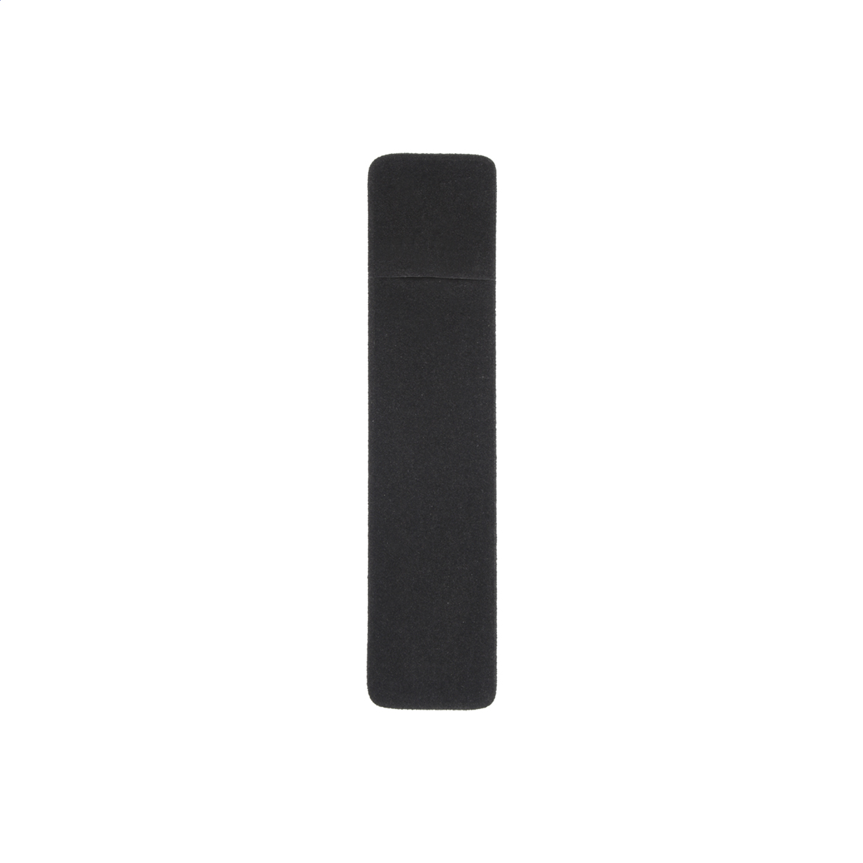 Astuccio in velluto nero per 1 penna — gadget promozionale personalizzabile con il tuo logo