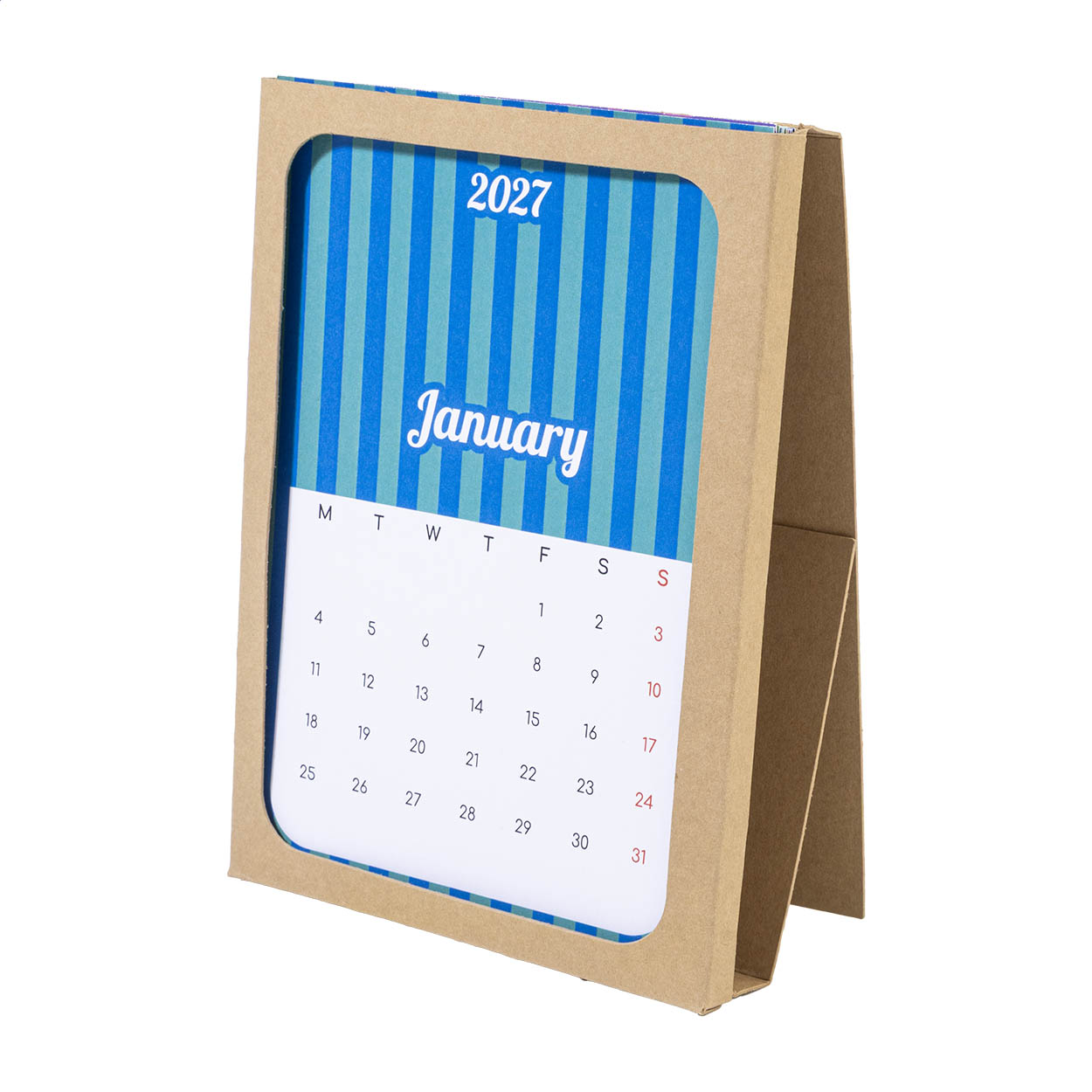 Calendario da tavolo personalizzabile — gadget promozionale personalizzabile con il tuo logo