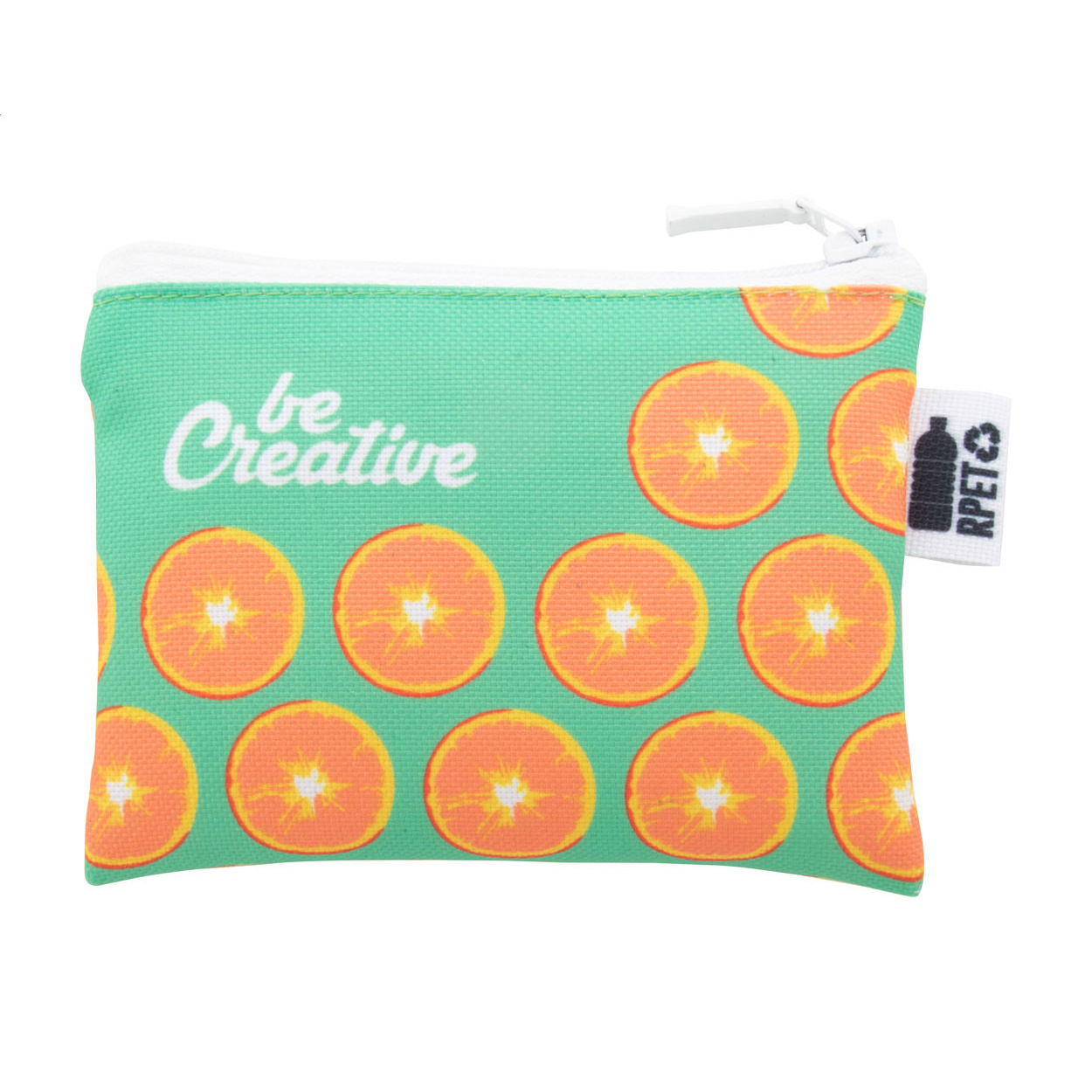 Borsellino personalizzabile in RPET — gadget promozionale personalizzabile con il tuo logo