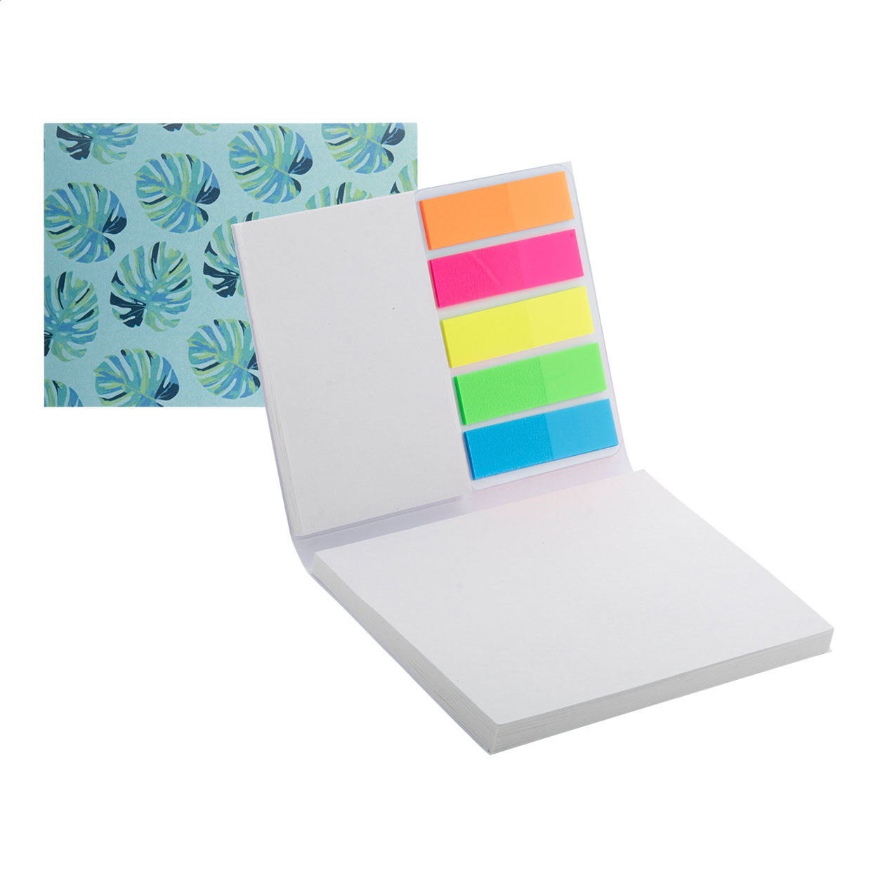 Blocco fogli adesivi e copertina in carta personalizzabile — gadget promozionale personalizzabile con il tuo logo