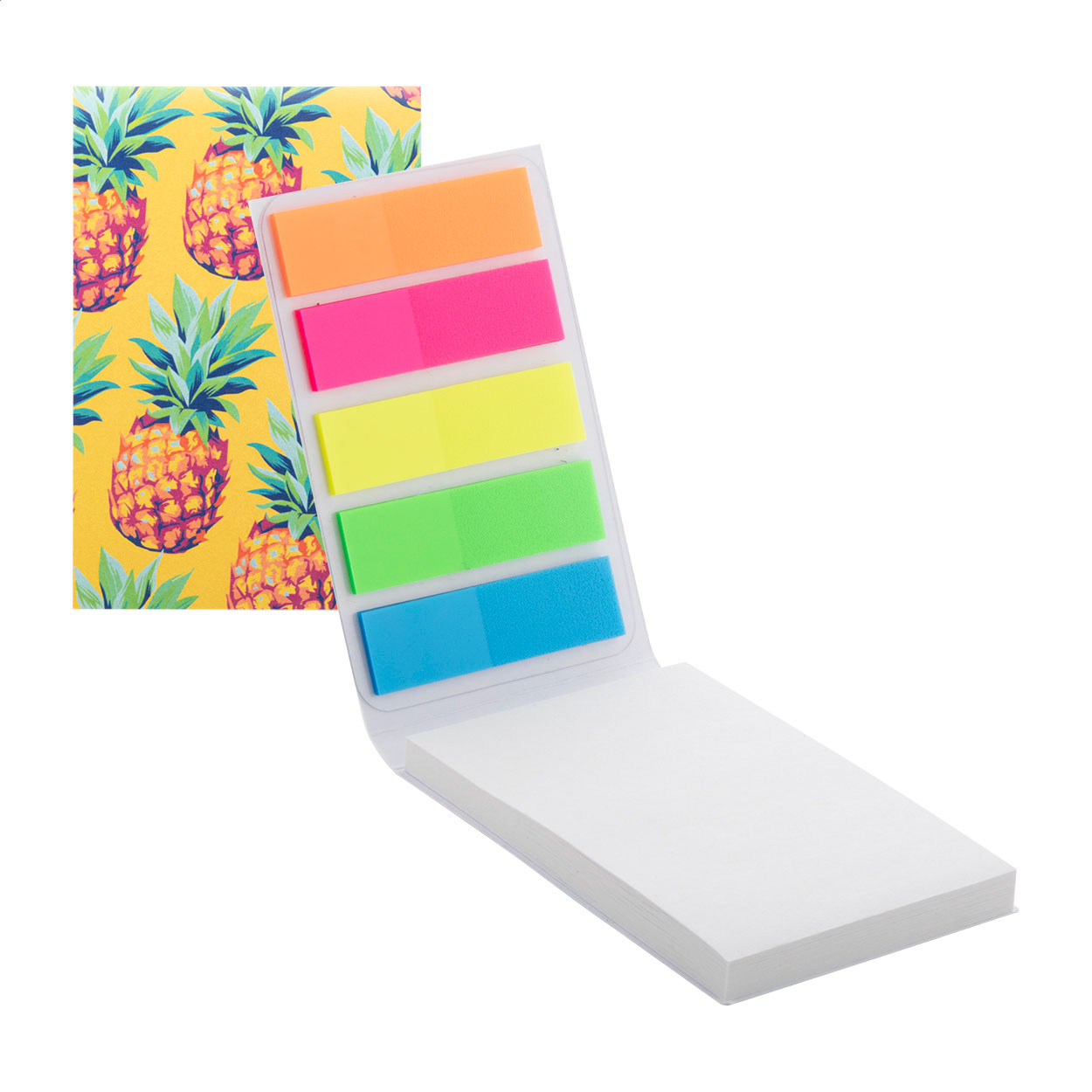 Blocco fogli adesivi e copertina in carta personalizzabile — gadget promozionale personalizzabile con il tuo logo
