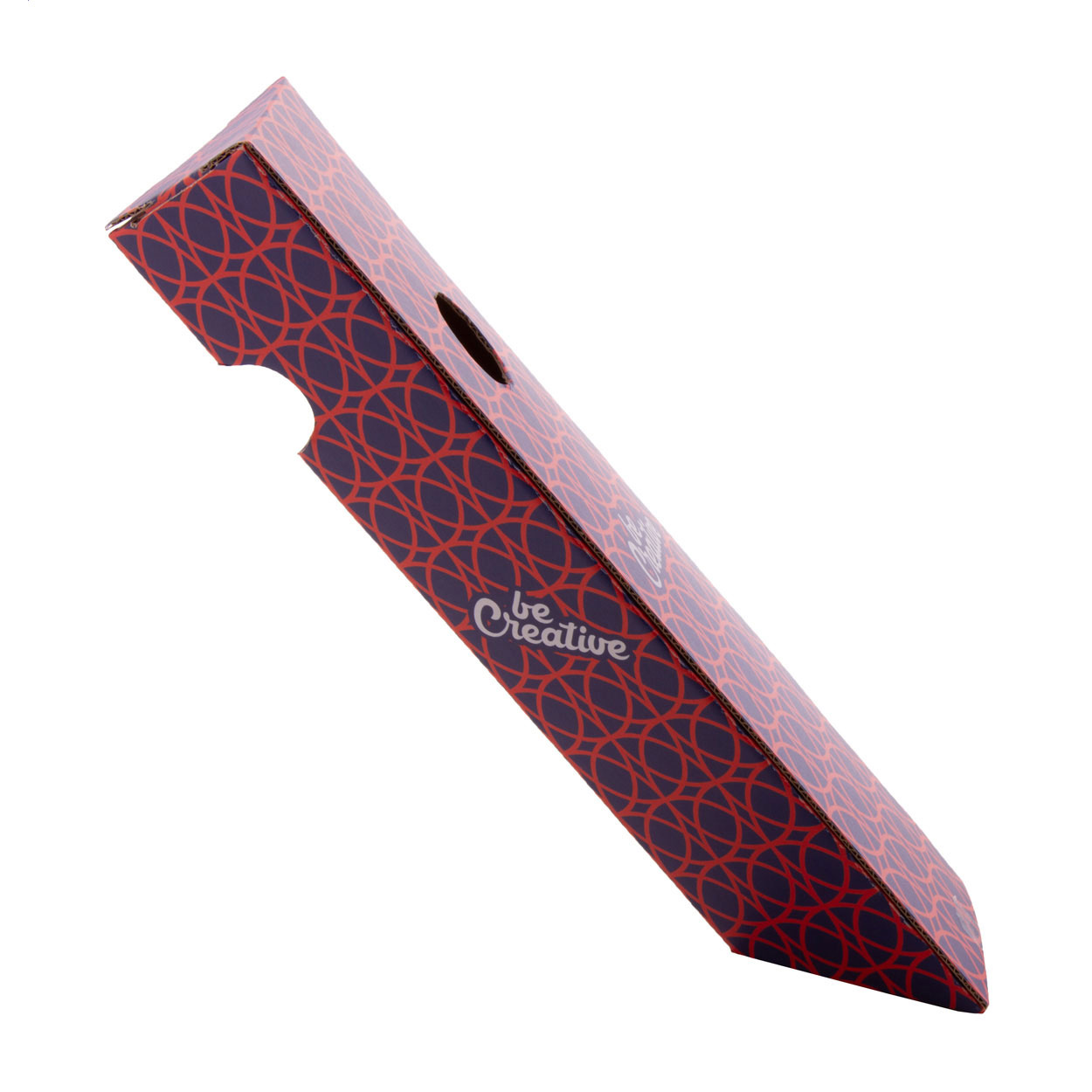 Portabottiglie di vino in cartone ondulato personalizzabile con stampa a colori — gadget promozionale personalizzabile con il tuo logo