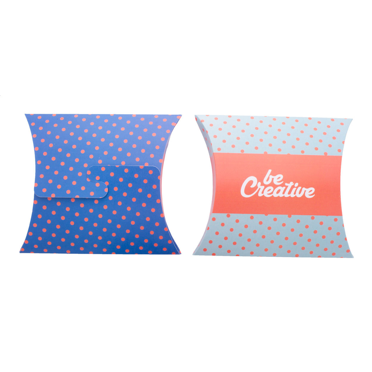 Scatola bomboniera con chiusura anteriore in cartoncino personalizzabile a colori — gadget promozionale personalizzabile con il tuo logo