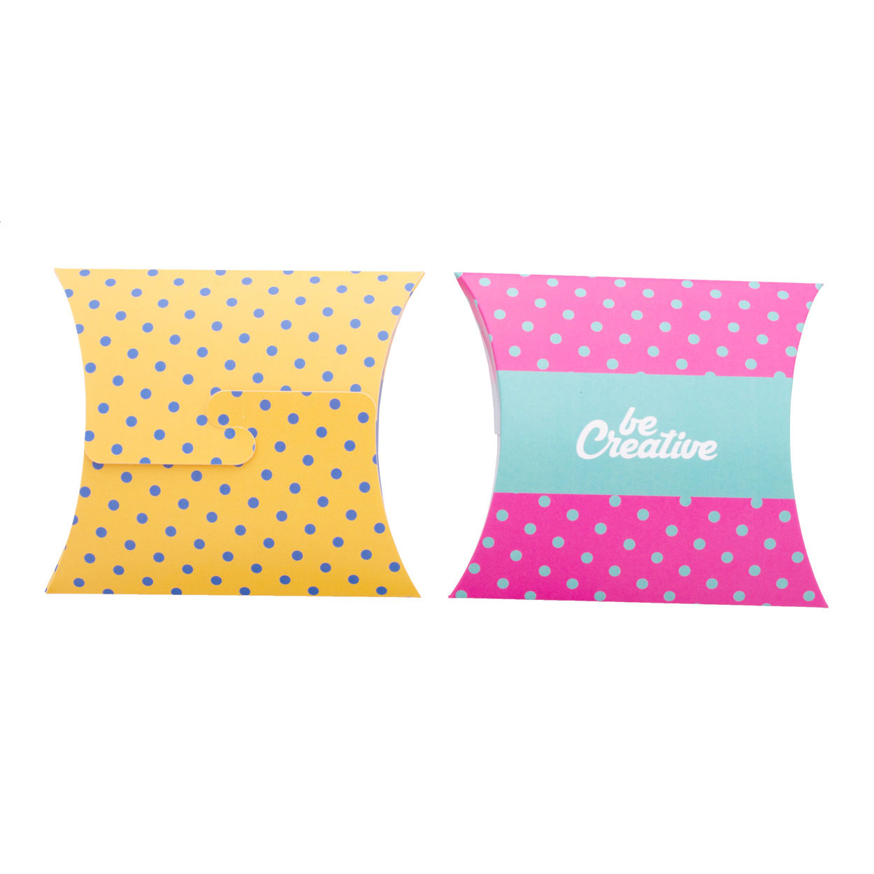 Scatola bomboniera con chiusura anteriore in cartoncino personalizzabile a colori — gadget promozionale personalizzabile con il tuo logo