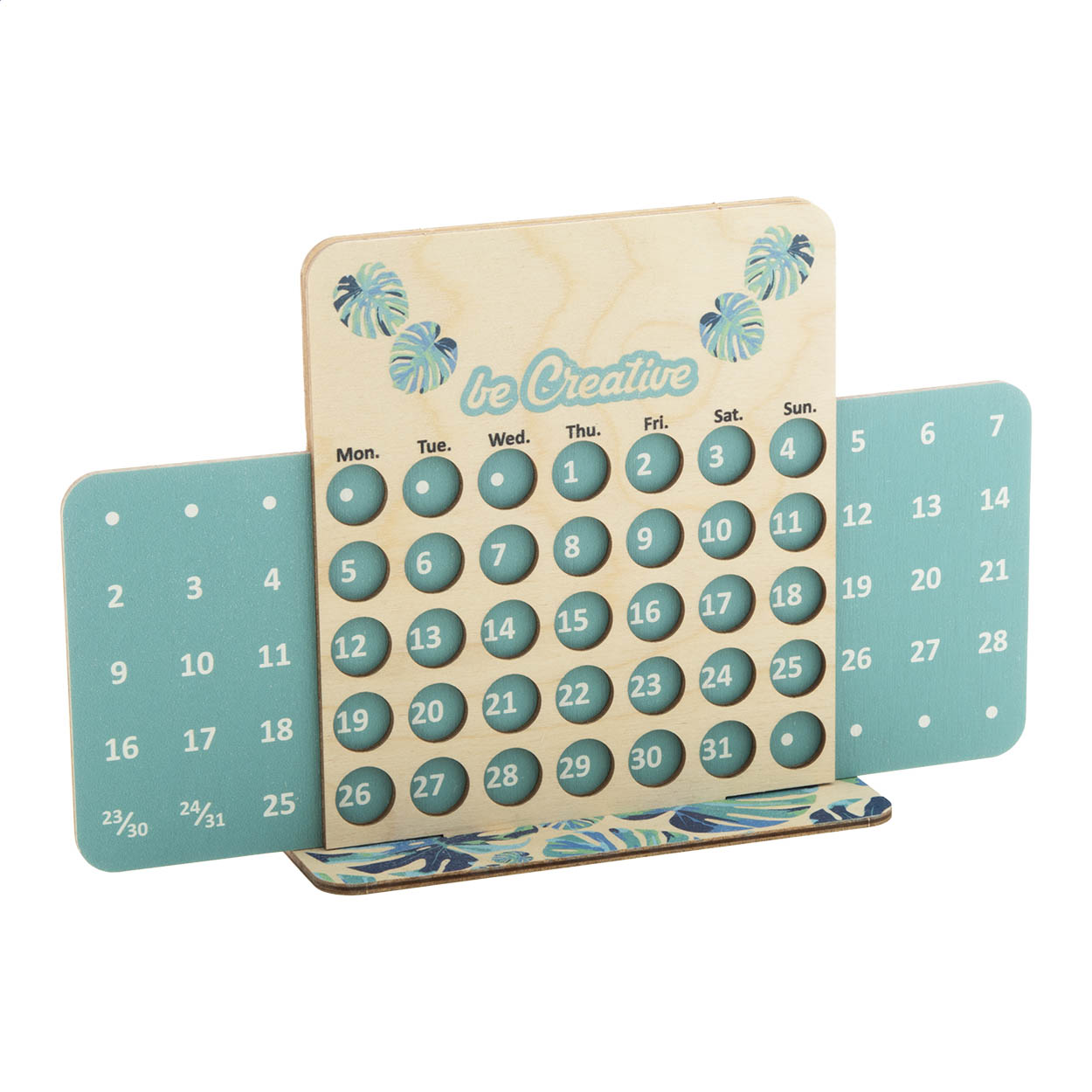 Calendario perpetuo personalizzabile — gadget promozionale personalizzabile con il tuo logo