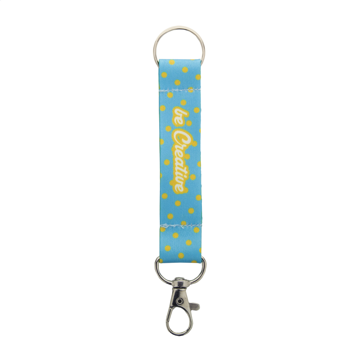 Portachiavi in RPET personalizzabile — gadget promozionale personalizzabile con il tuo logo