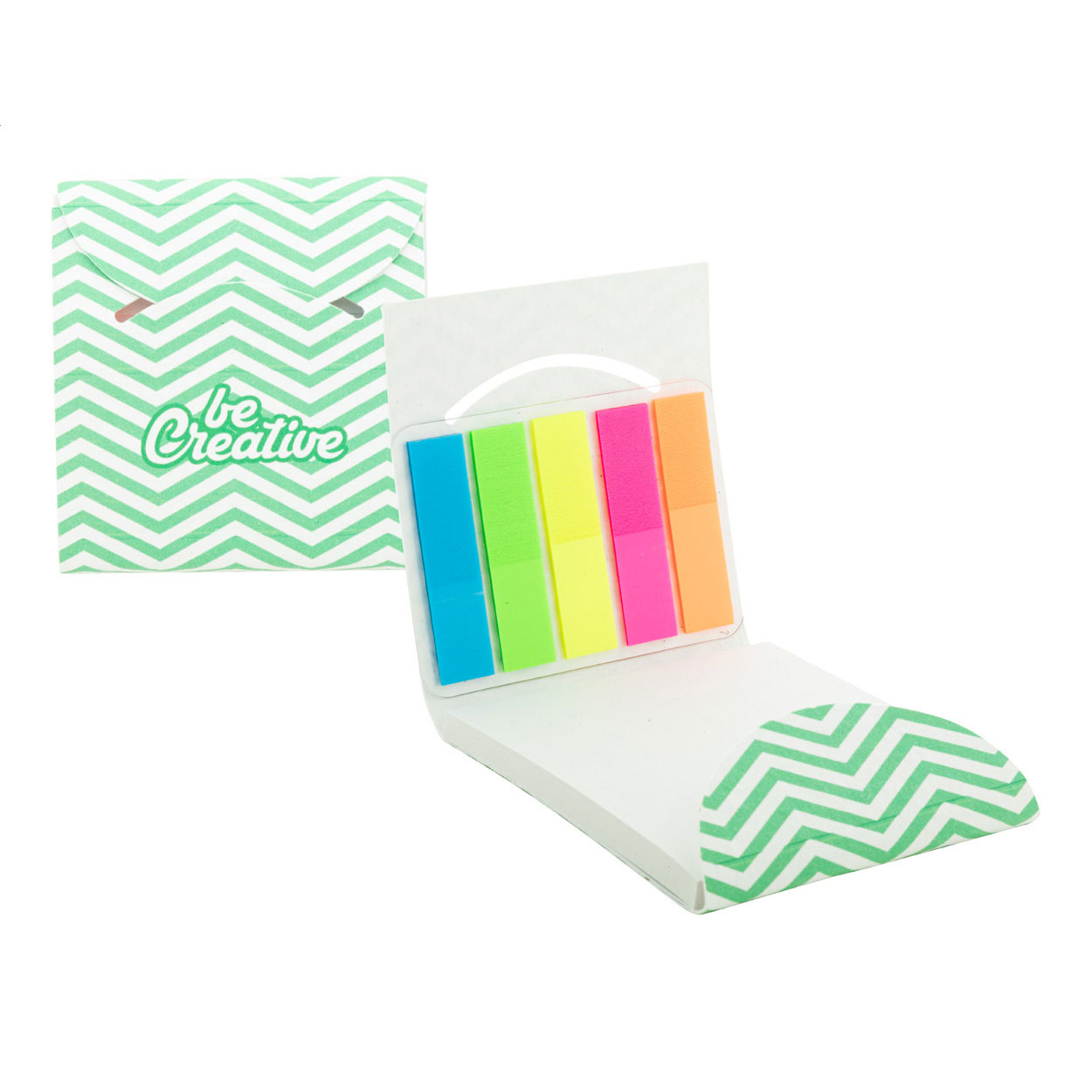 Blocco appunti personalizzabile con fogli adesivi — gadget promozionale personalizzabile con il tuo logo