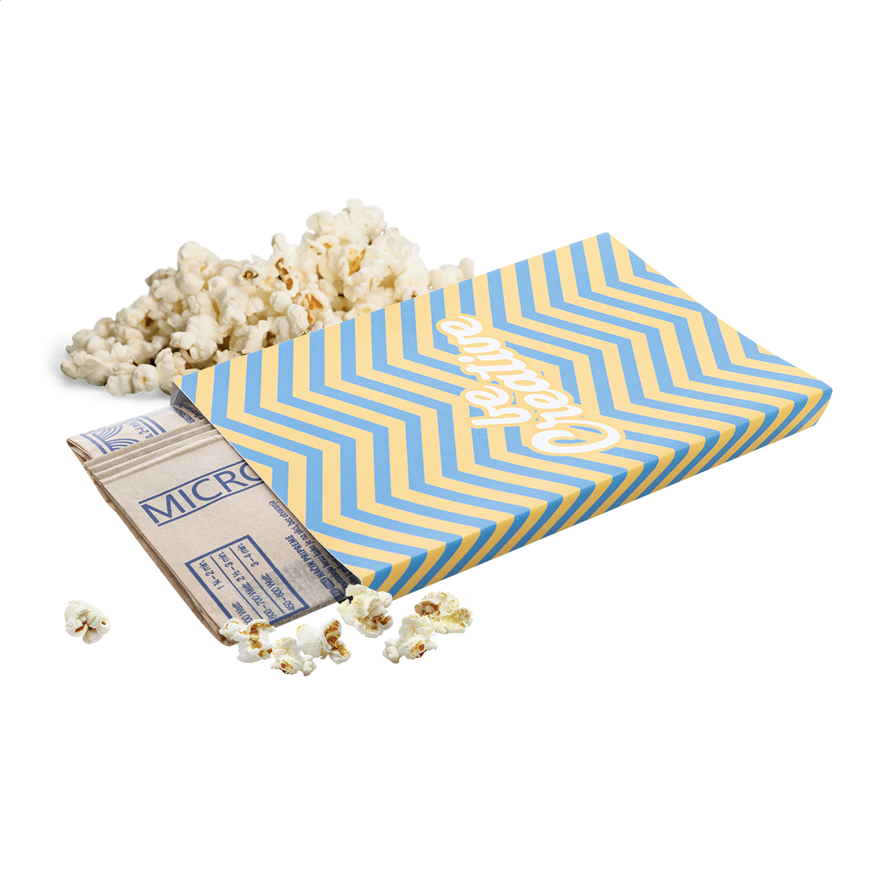 Confezione popcorn — gadget promozionale personalizzabile con il tuo logo