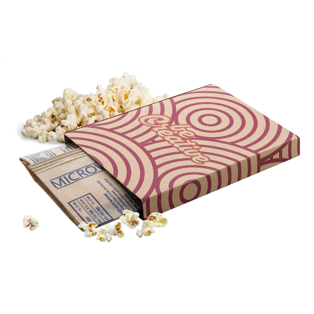 Confezione popcorn — gadget promozionale personalizzabile con il tuo logo