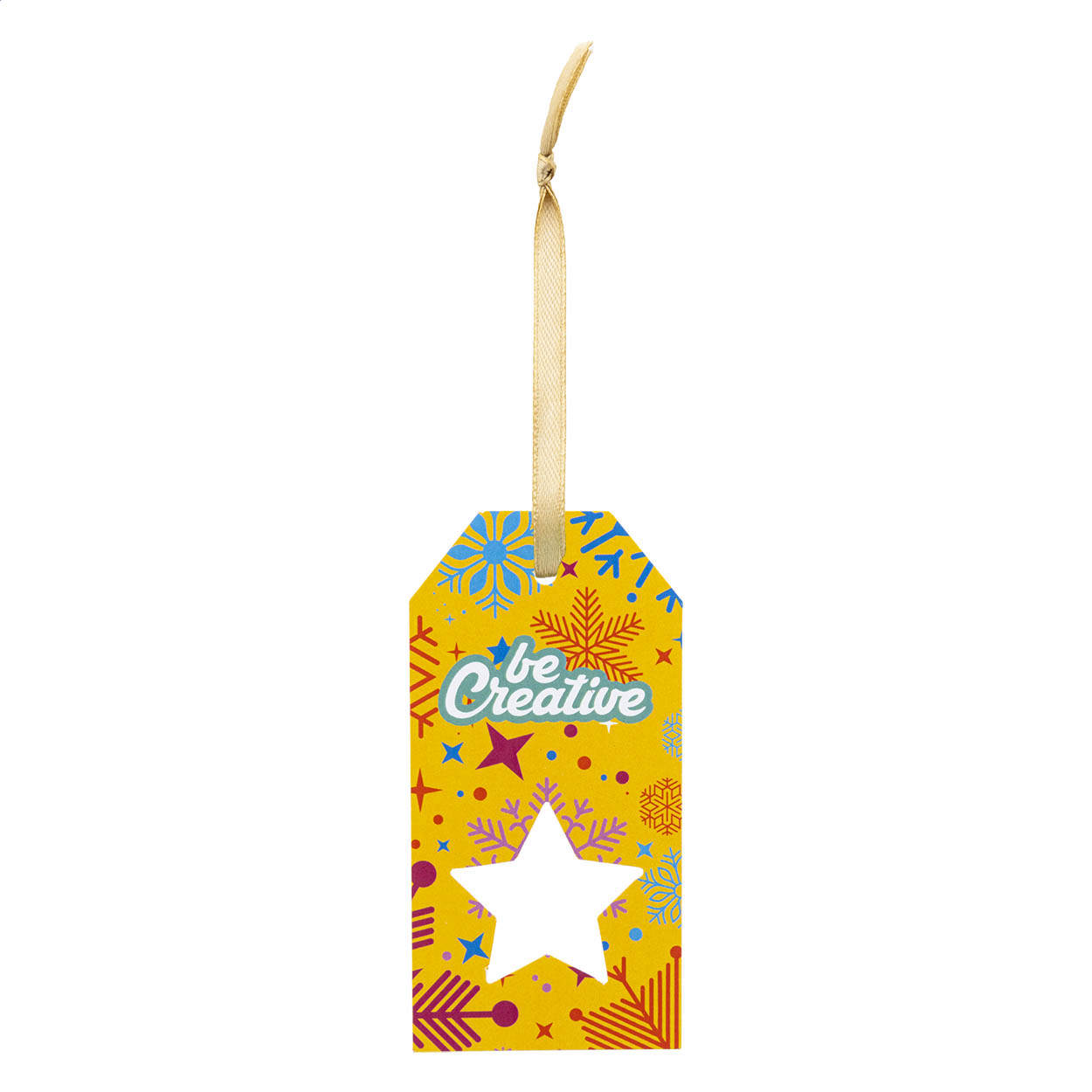 etichetta regalo personalizzata, stella — gadget promozionale personalizzabile con il tuo logo