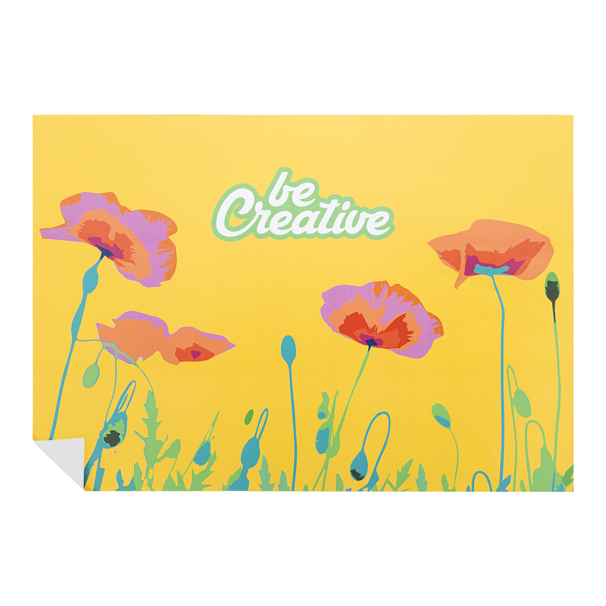 Poster personalizzabile — gadget promozionale personalizzabile con il tuo logo