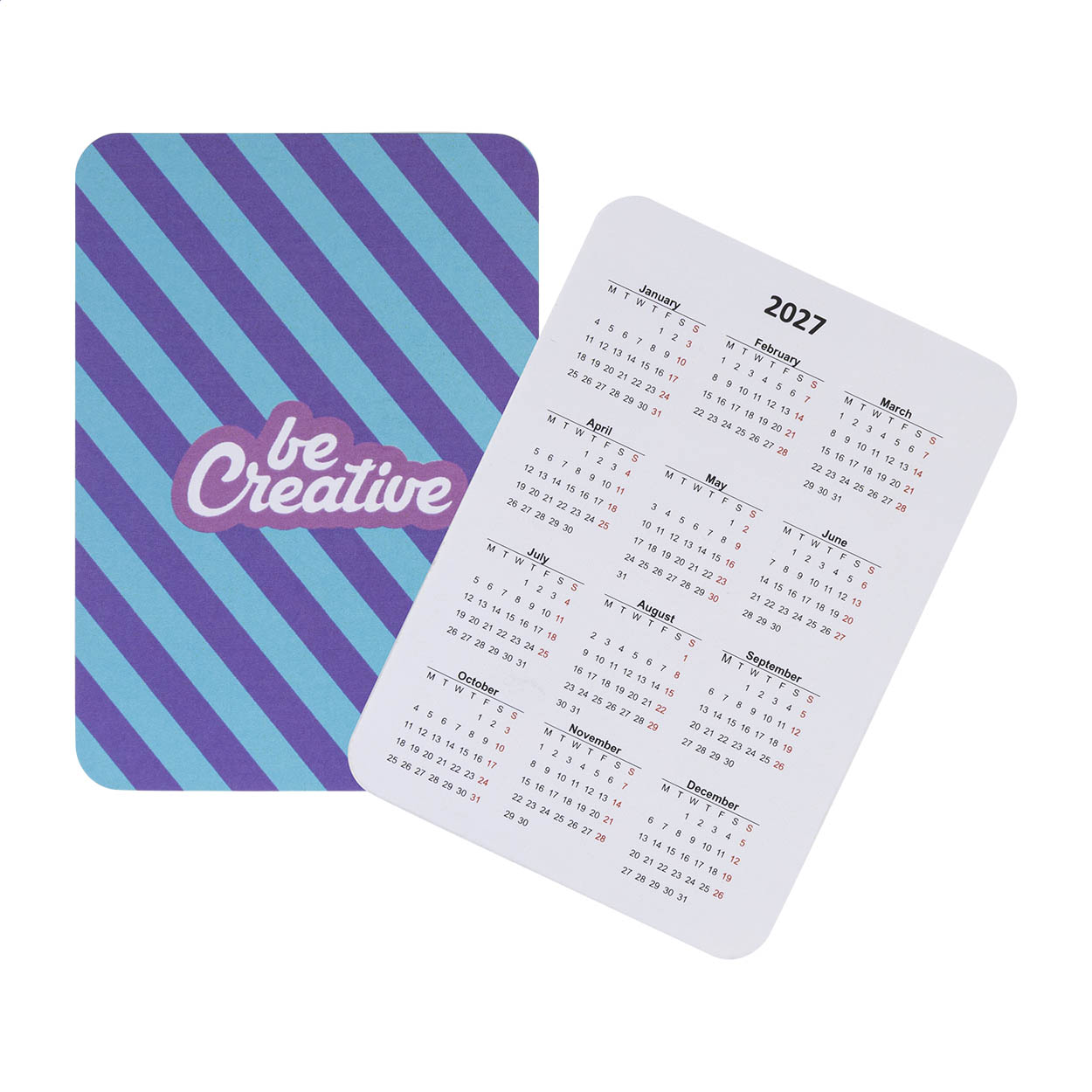 Calendario personalizzabile tascabile — gadget promozionale personalizzabile con il tuo logo