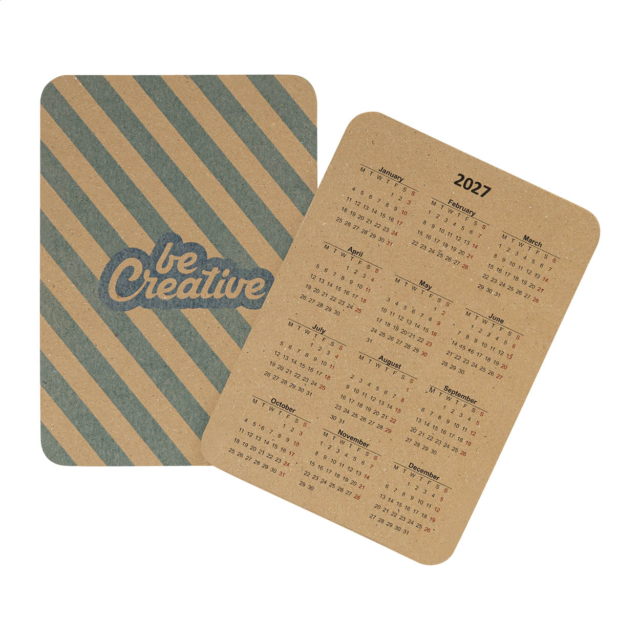Calendario personalizzabile tascabile — gadget promozionale personalizzabile con il tuo logo
