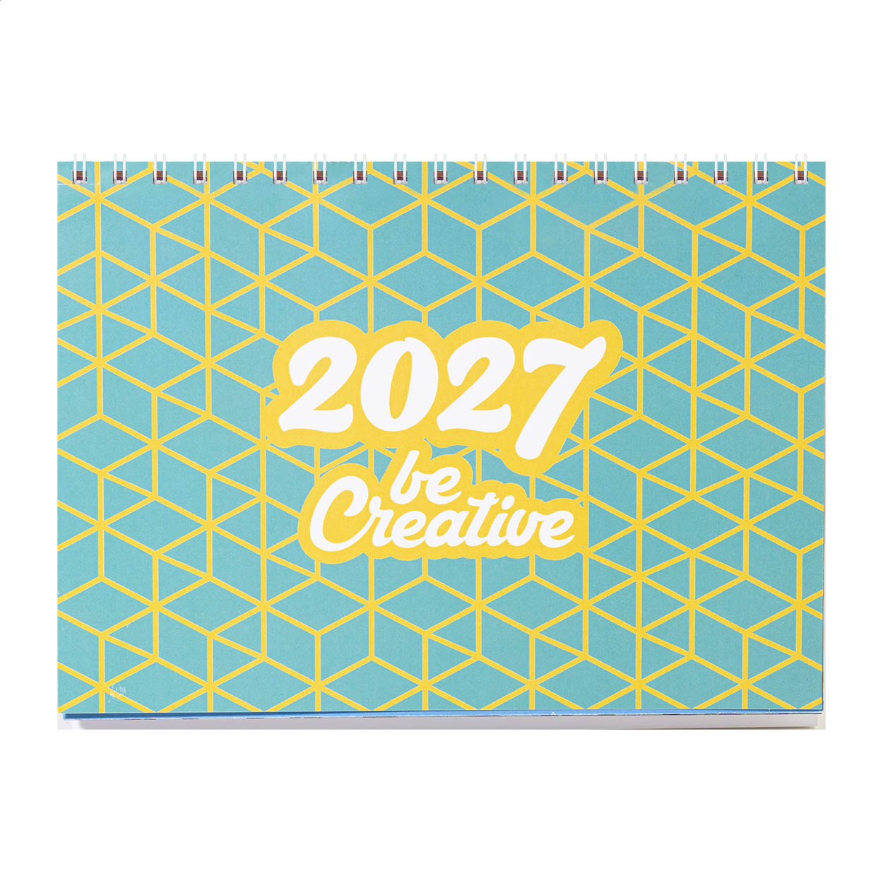 Calendario personalizzabile da scrivania — gadget promozionale personalizzabile con il tuo logo