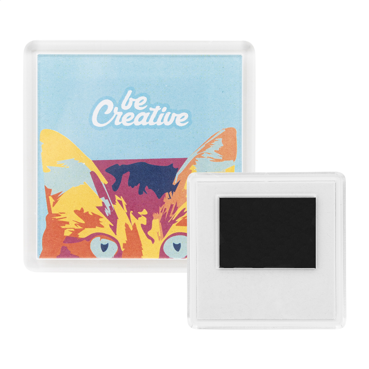 Magnete frigo — gadget promozionale personalizzabile con il tuo logo