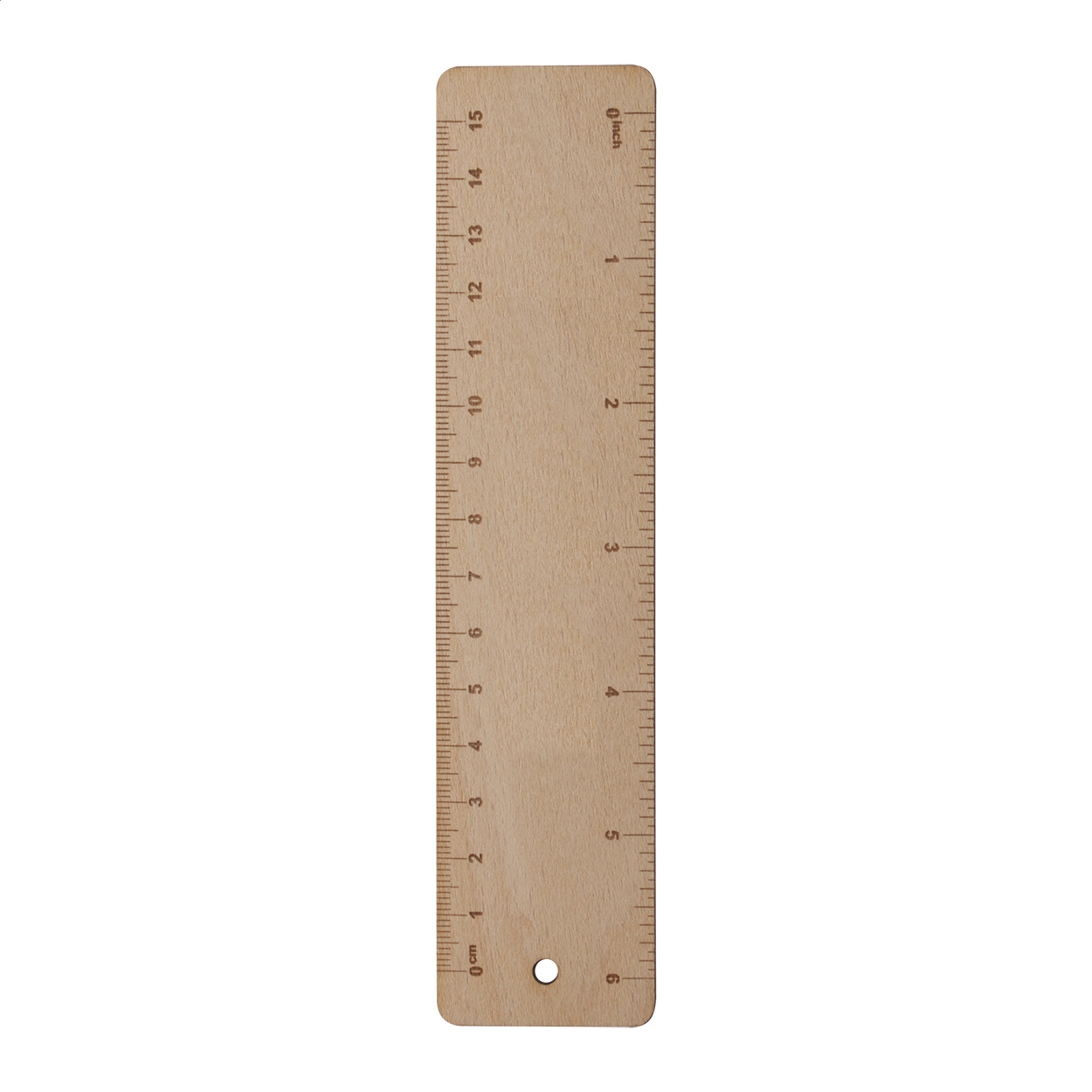 Righello in legno lunghezza 15 cm — gadget promozionale personalizzabile con il tuo logo