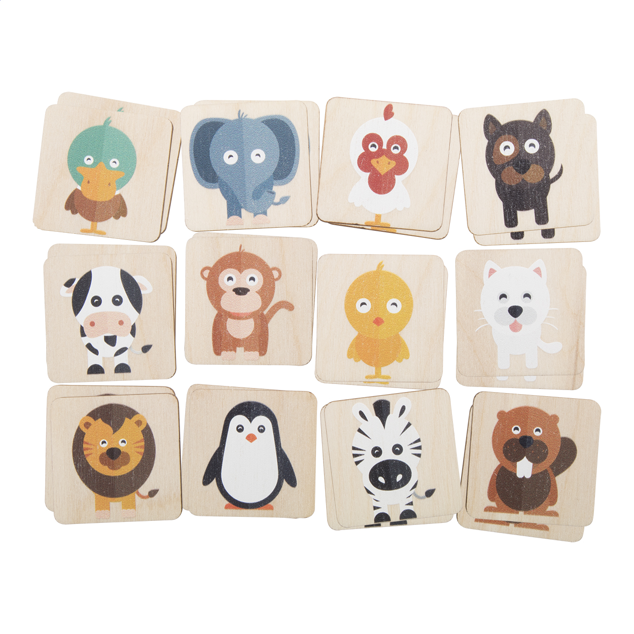 gioco di memoria, animali — gadget promozionale personalizzabile con il tuo logo