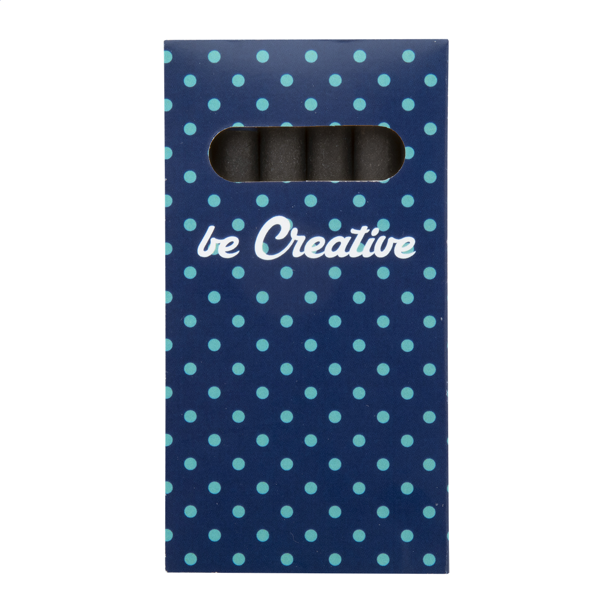 Set 6 pastelli colorati, in confezione di cartoncino totalmente personalizzabile — gadget promozionale personalizzabile con il tuo logo
