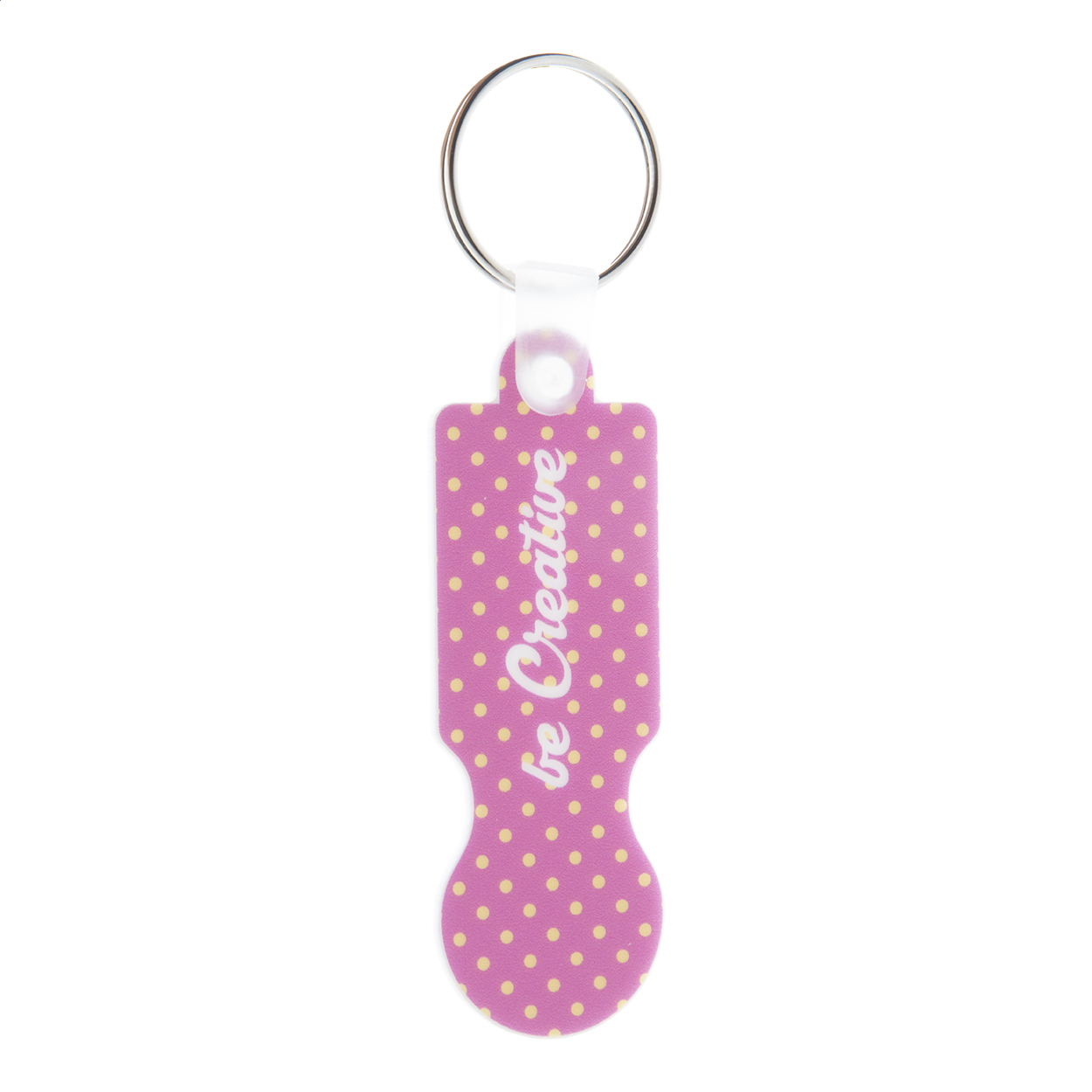 portachiavi con gettone — gadget promozionale personalizzabile con il tuo logo