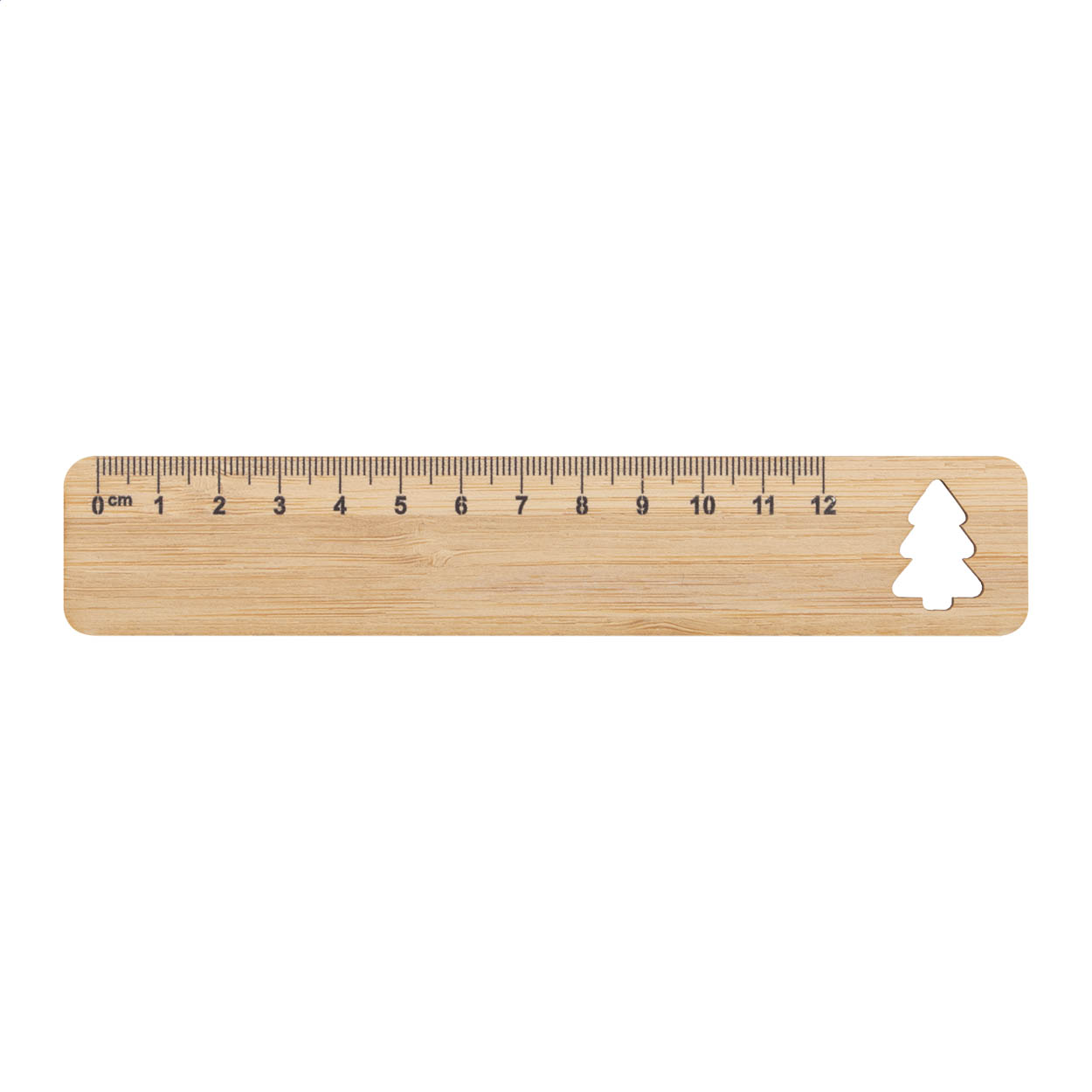 Righello In Bambù, Albero Di Natale — gadget promozionale personalizzabile con il tuo logo