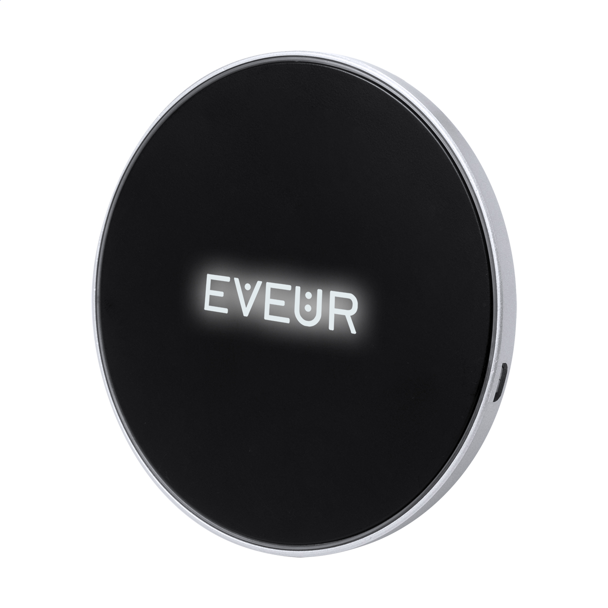 caricabatterie wireless — gadget promozionale personalizzabile con il tuo logo