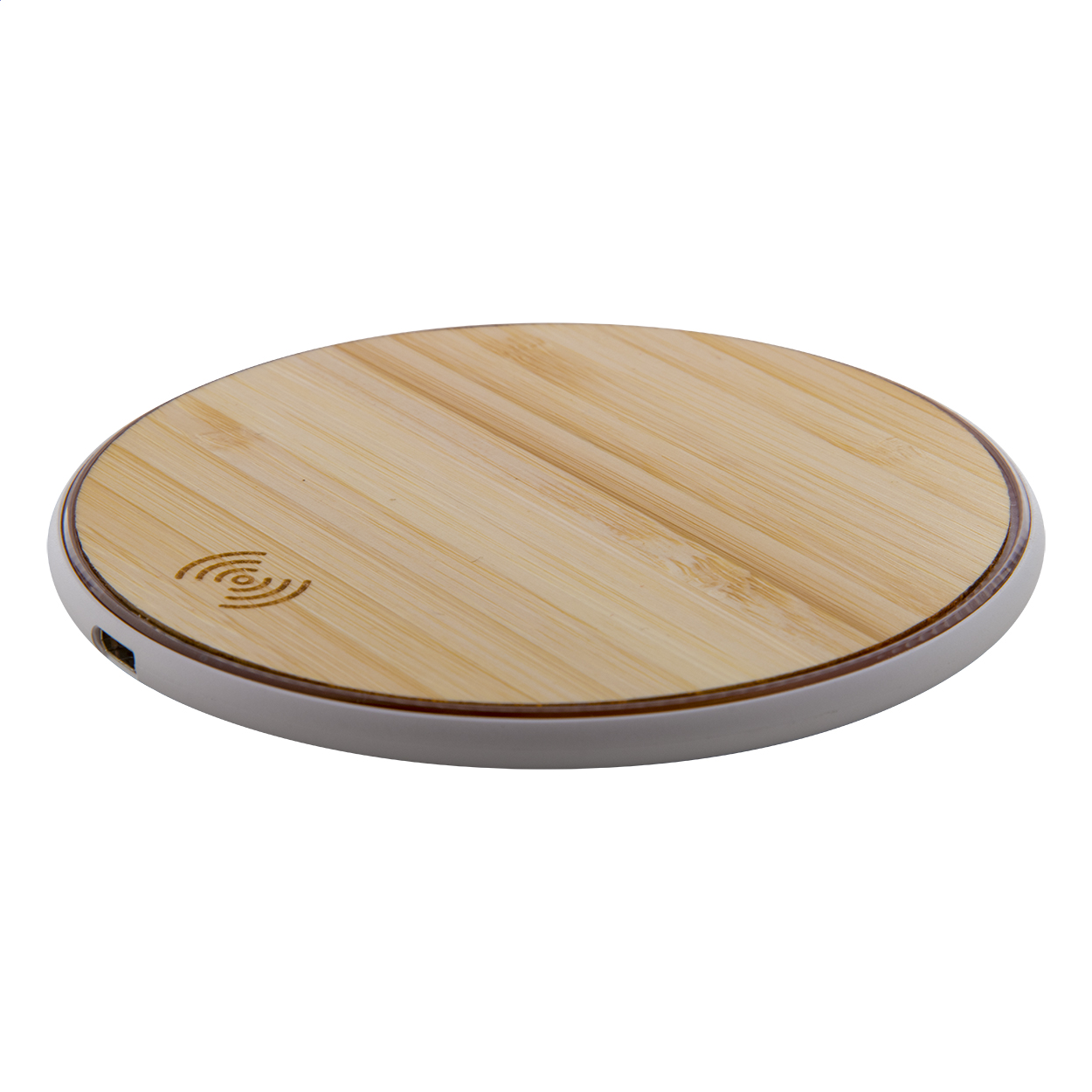 caricabatterie wireless — gadget promozionale personalizzabile con il tuo logo