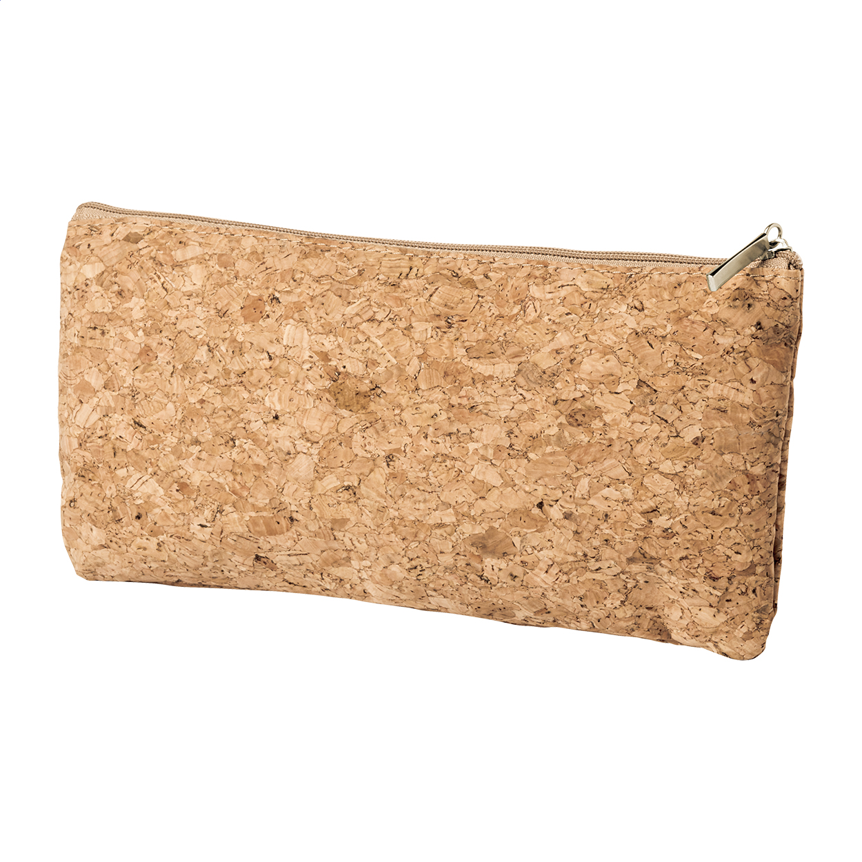 Astuccio in sughero naturale con cerniera — gadget promozionale personalizzabile con il tuo logo