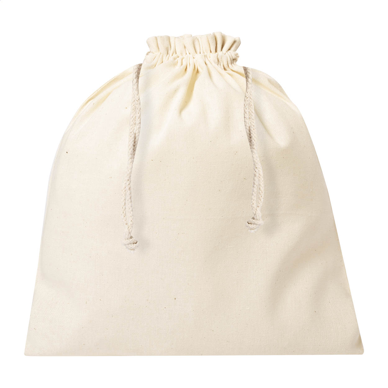 Borsa regalo media in cotone con chiusura a coulisse — gadget promozionale personalizzabile con il tuo logo