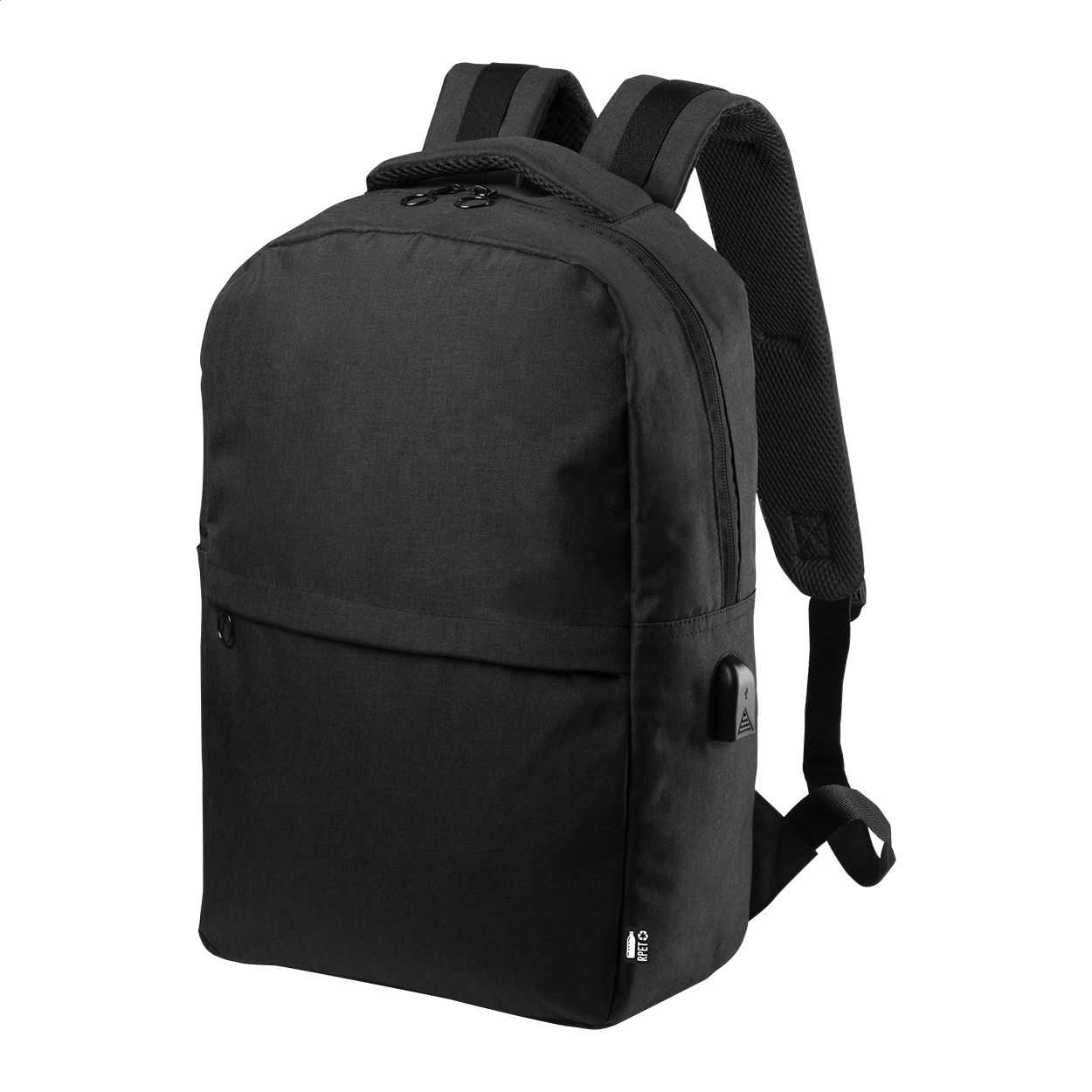 zaino in RPET — gadget promozionale personalizzabile con il tuo logo