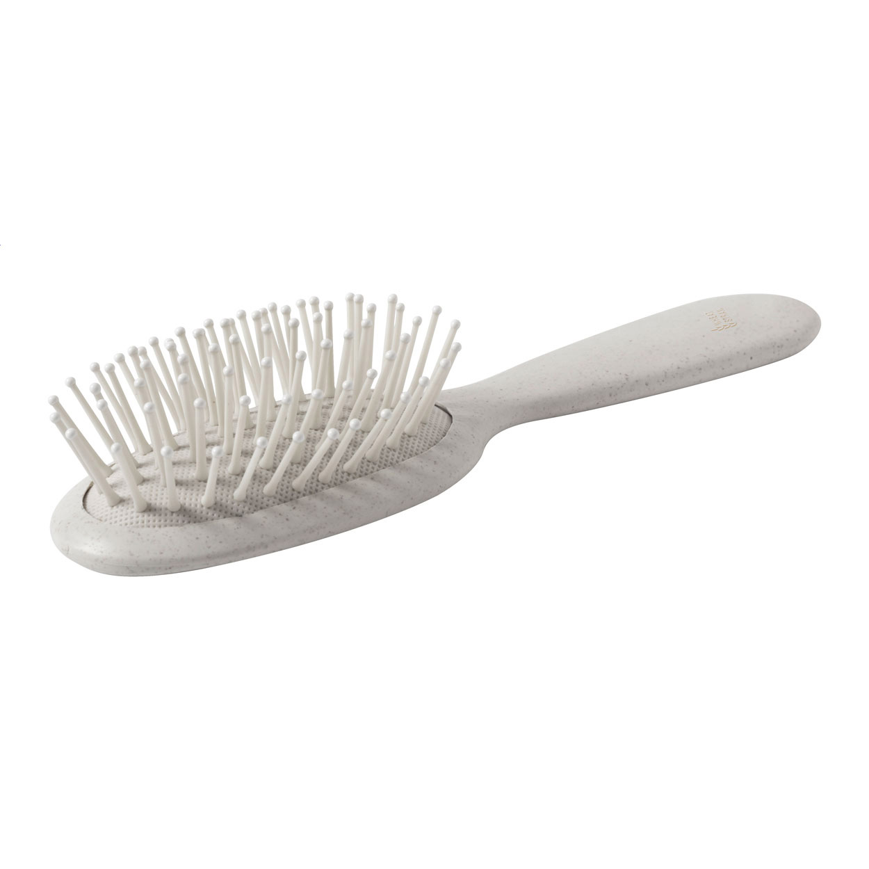 Spazzola per capelli in plastica ecologica di paglia di grano — gadget promozionale personalizzabile con il tuo logo