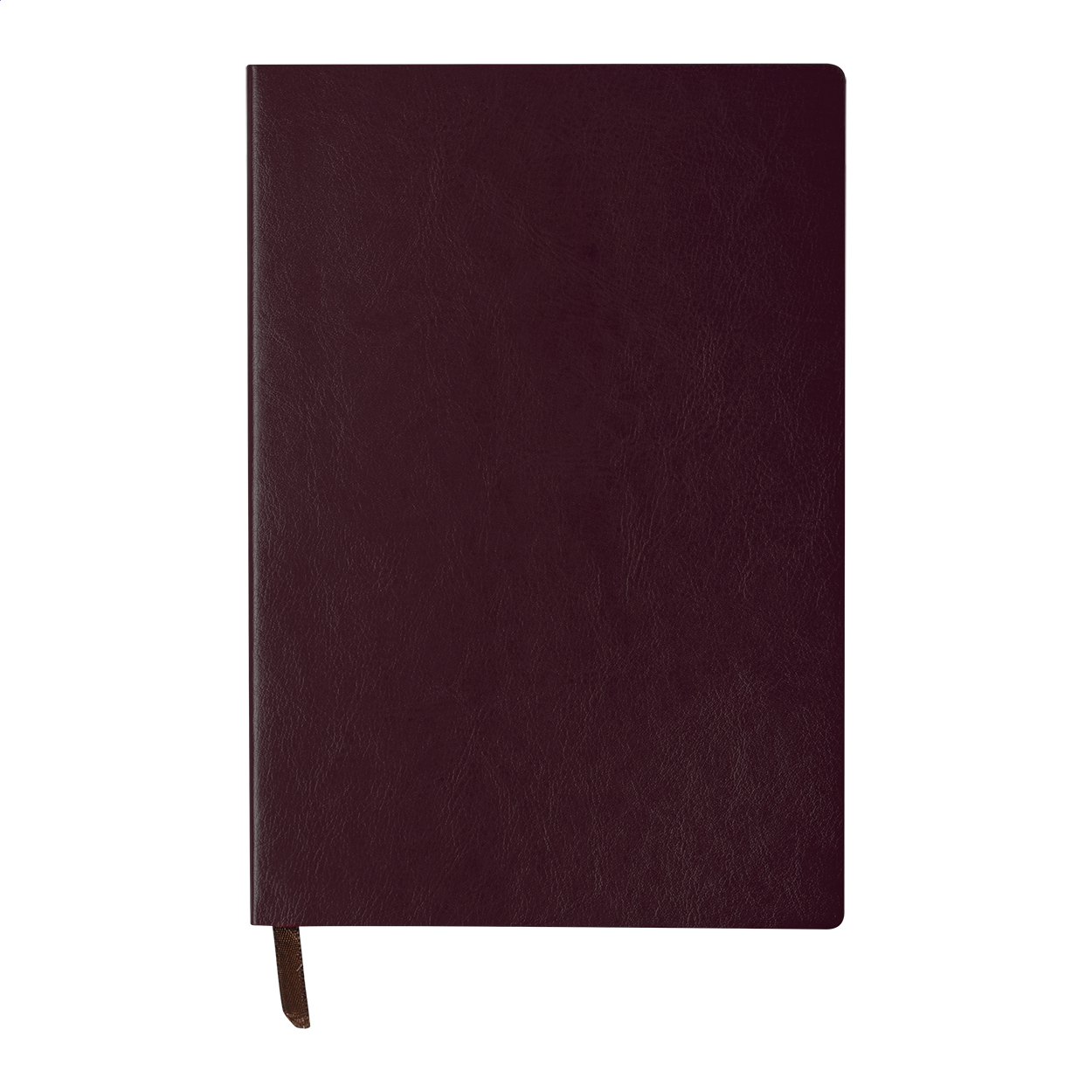 Quaderno A5, con copertina in morbida pelle PU con 100 fogli a righe — gadget promozionale personalizzabile con il tuo logo
