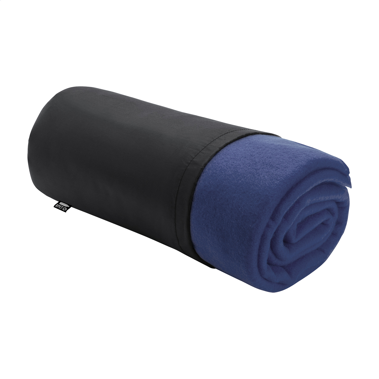 coperta in RPET pile — gadget promozionale personalizzabile con il tuo logo