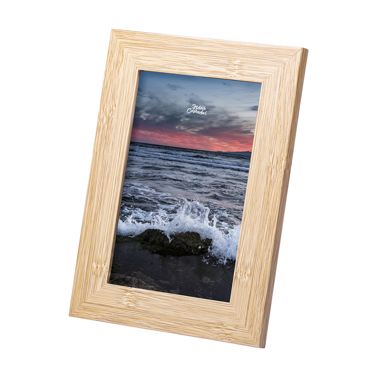 Cornice in legno MDF per foto cm — gadget promozionale personalizzabile con il tuo logo