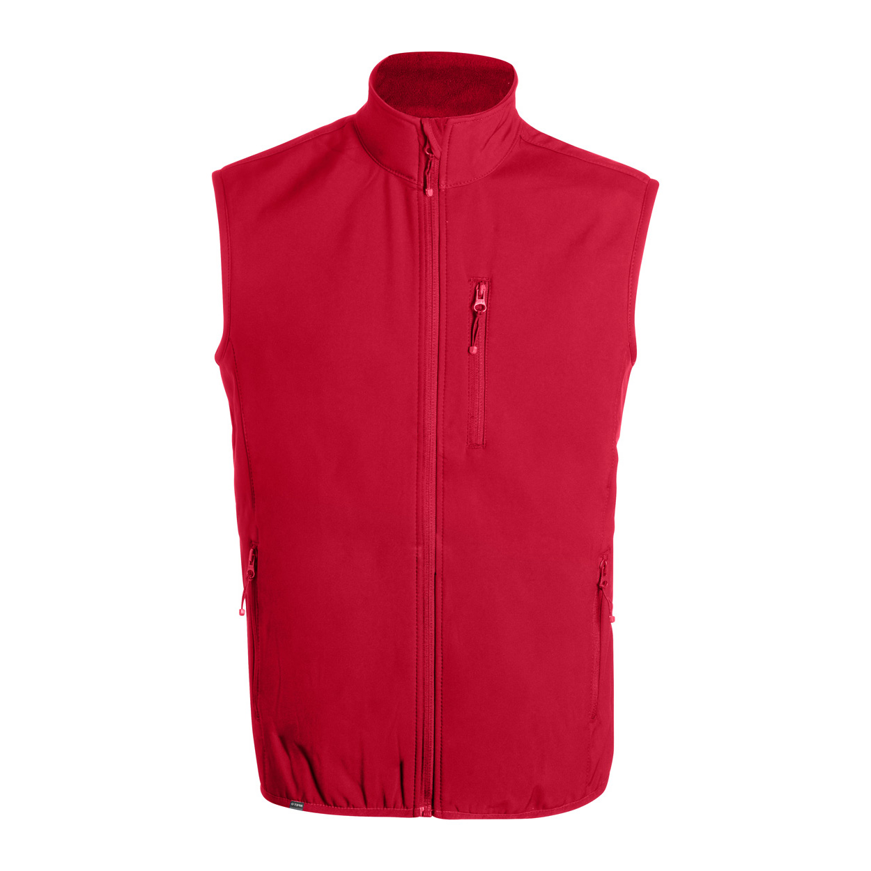 Gilet softshell in RPET — gadget promozionale personalizzabile con il tuo logo