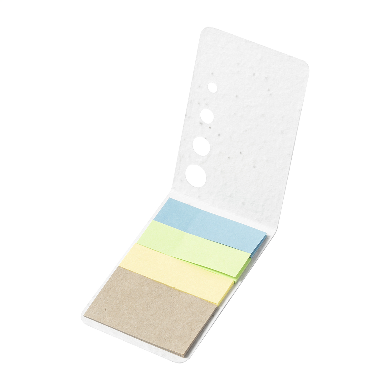 blocco foglietti adesivi in carta con semi — gadget promozionale personalizzabile con il tuo logo