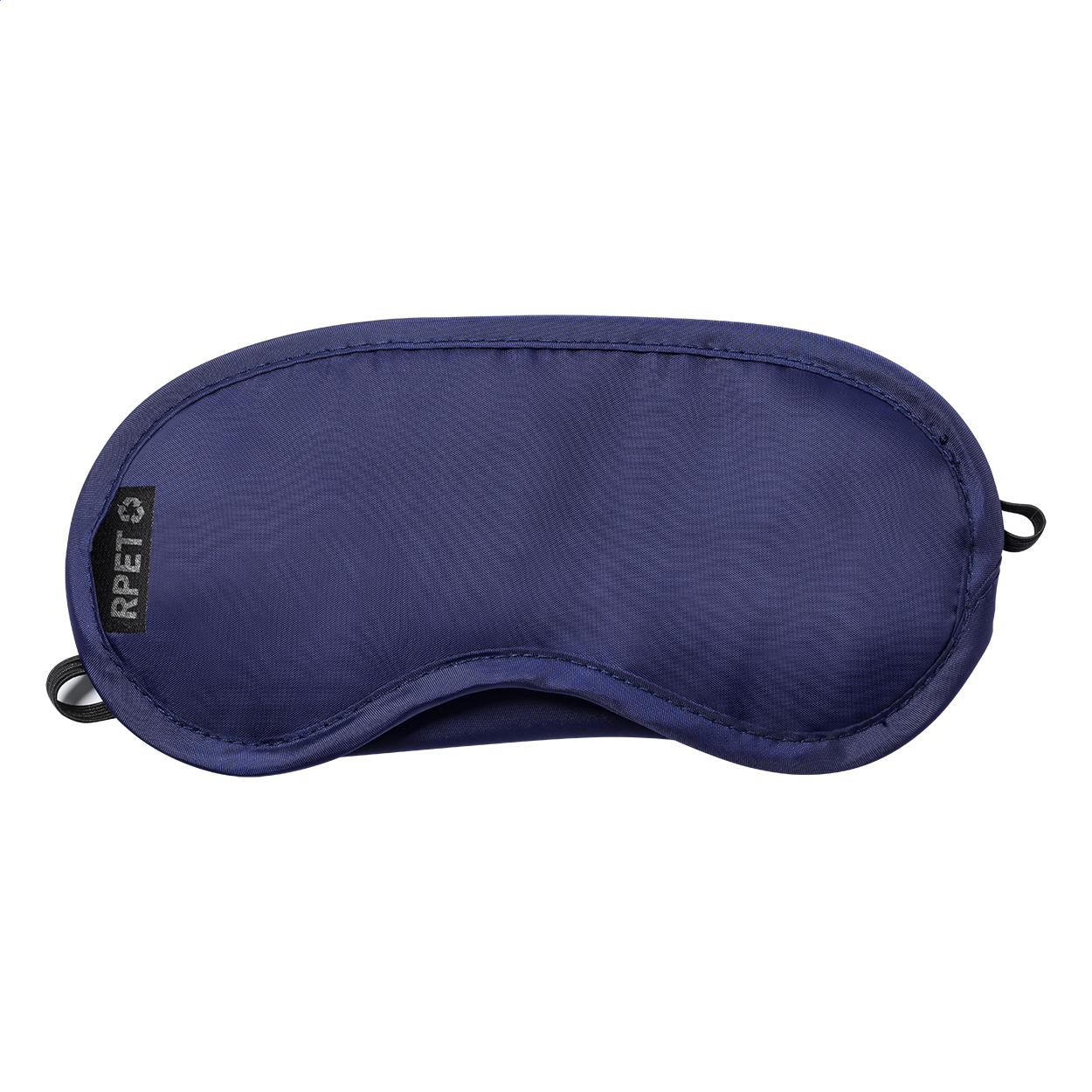 Maschera per gli occhi da viaggio RPET — gadget promozionale personalizzabile con il tuo logo
