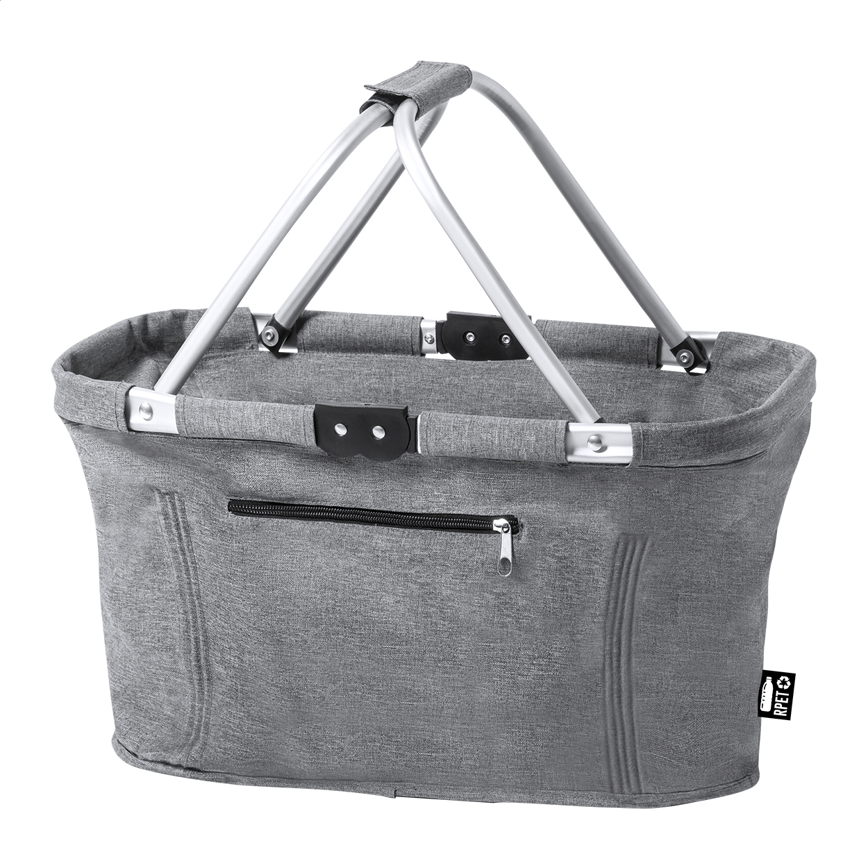 Cestino da picnic in RPET — gadget promozionale personalizzabile con il tuo logo