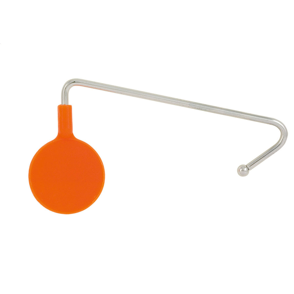 Appendiborse di plastica e metallo con superficie per stampa a cupoola a resina epossidica — gadget promozionale personalizzabile con il tuo logo